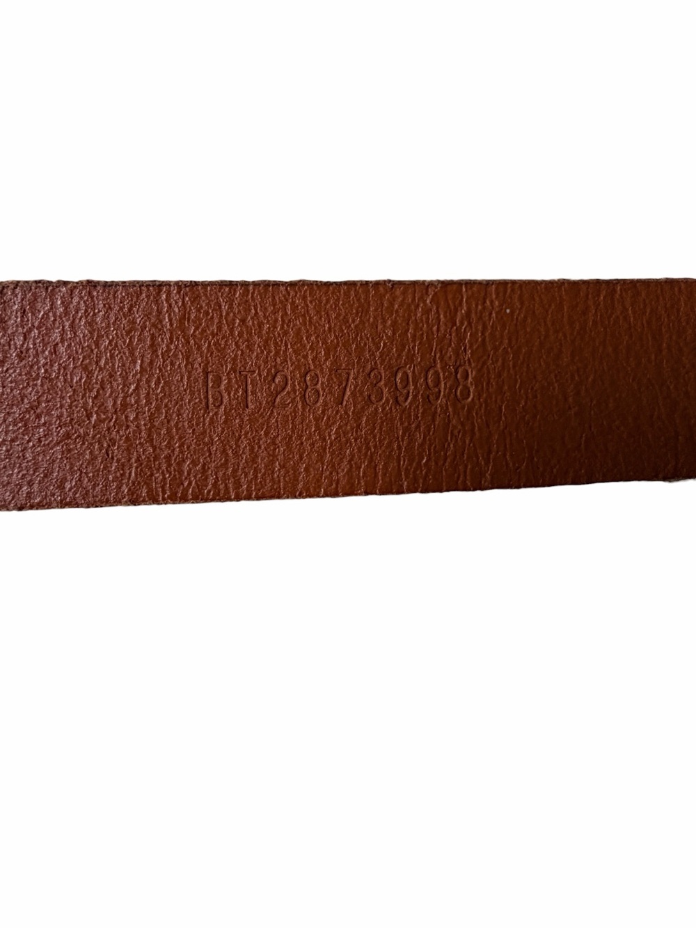 Fossil Ladies Leather Casual Belt with Retro Floral Advert Motif, Medium 35”-37” - Picture 7 of 11